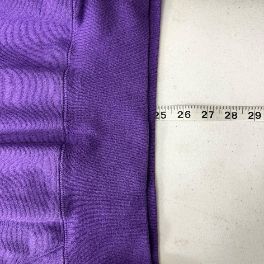 Vintage Reverse Weave Champion Purple Hoodie Warm Up Large - Picture 7 of 8